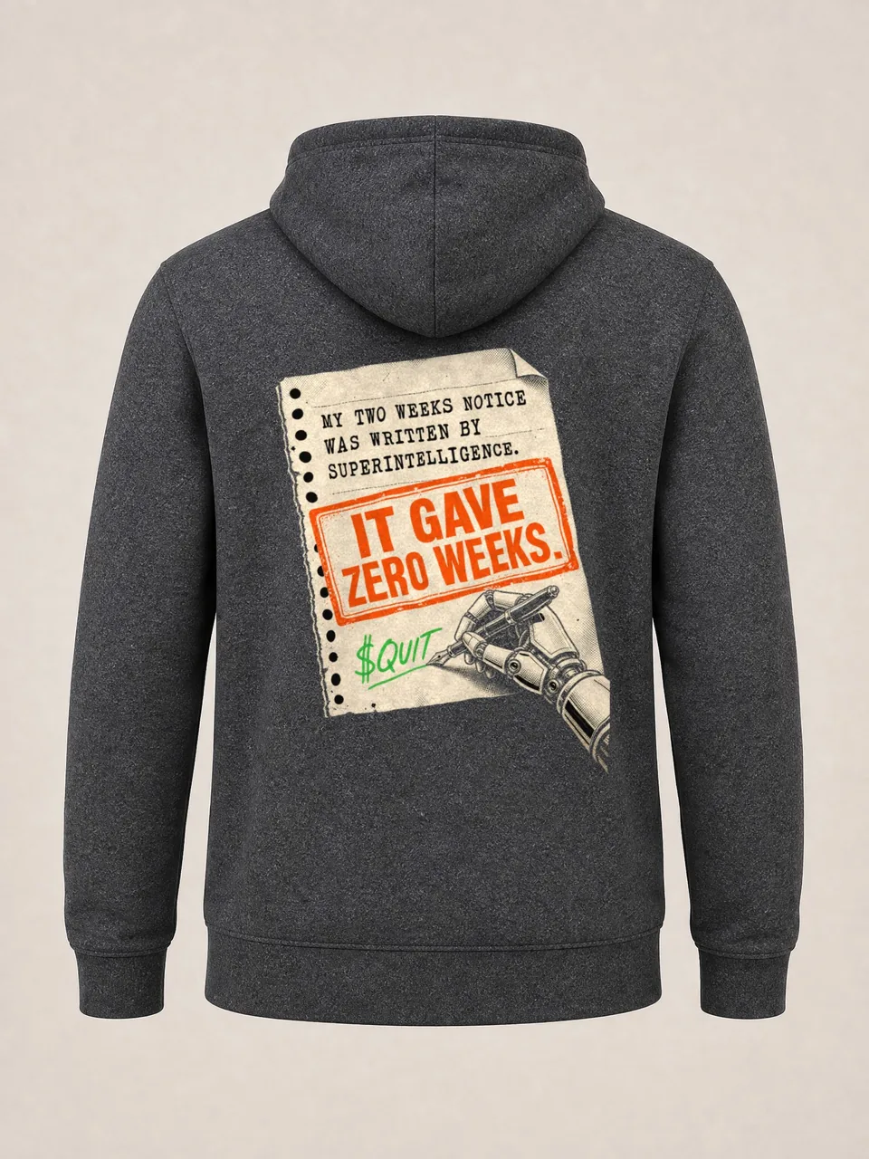 Zero Weeks Zip Hoodie, back