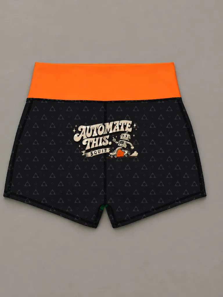 The Monogram High-Rise Shorts, back